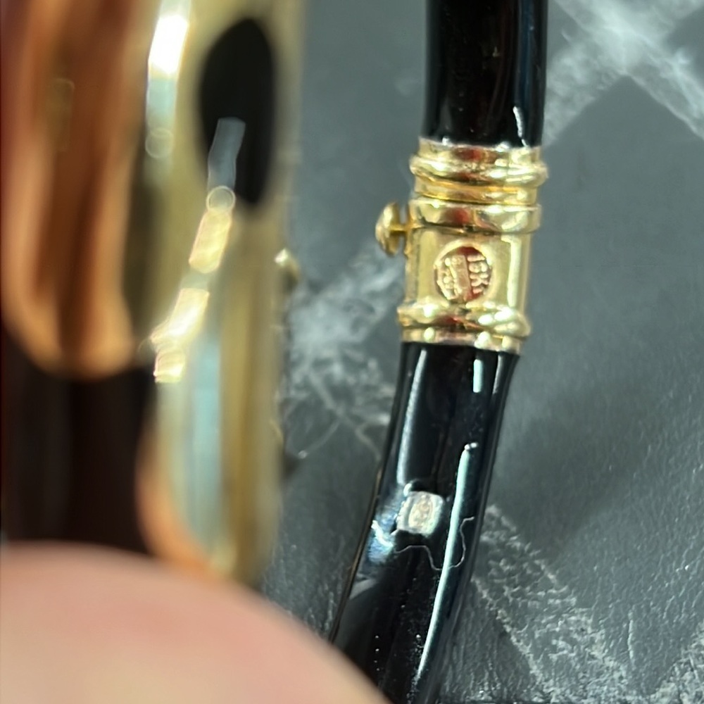 La nouvelle bague 18k and enamel bracelet - Picture 6 of 8